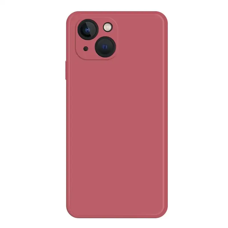 iPhone 15 Plus Silikonikuori - Punainen