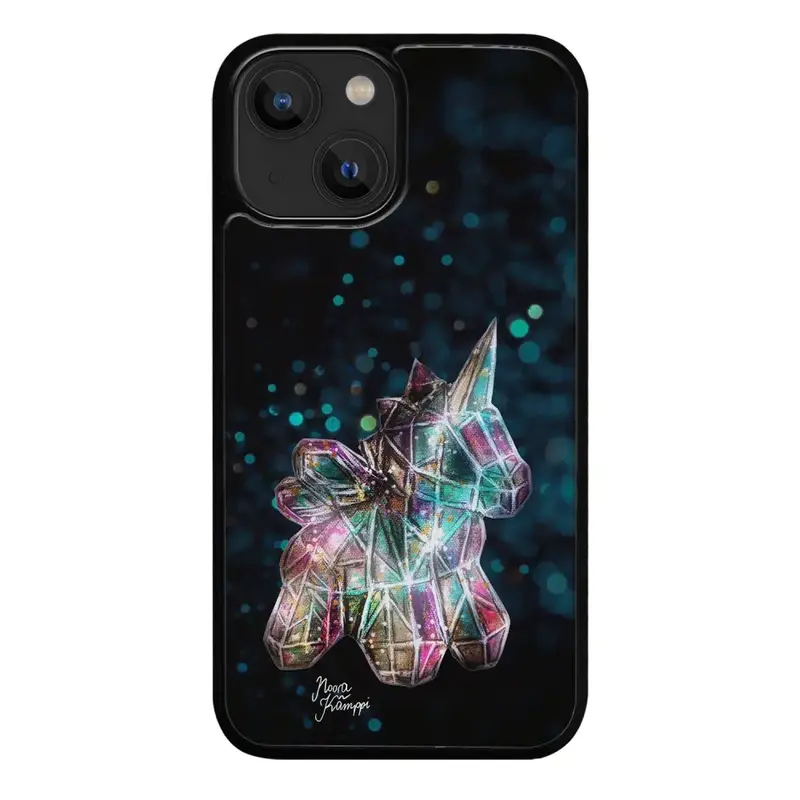iPhone 15 Plus unicorn suojakuoret - Sininen - Noora Kämppi