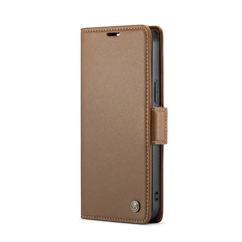 iPhone 15 Pro Lompakko suojakotelo RFID - Ruskea - CaseMe