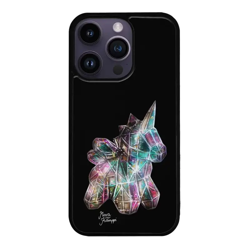iPhone 15 Pro unicorn suojakuoret - Musta - Noora Kämppi
