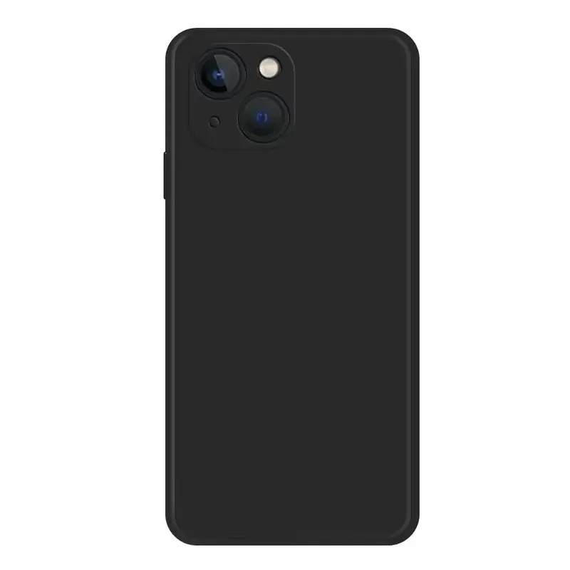 iPhone 15 Silikoni suojakuori - Musta