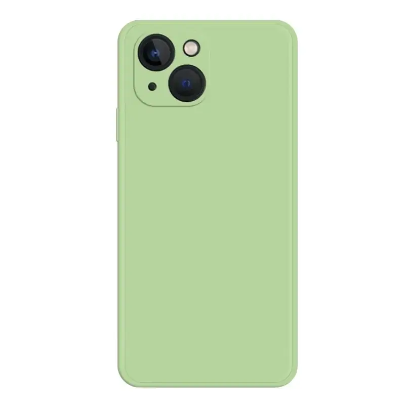 iPhone 15 Silikonikuori - Vihreä