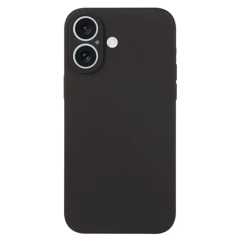 iPhone 16 Plus Silikonikuori - Musta