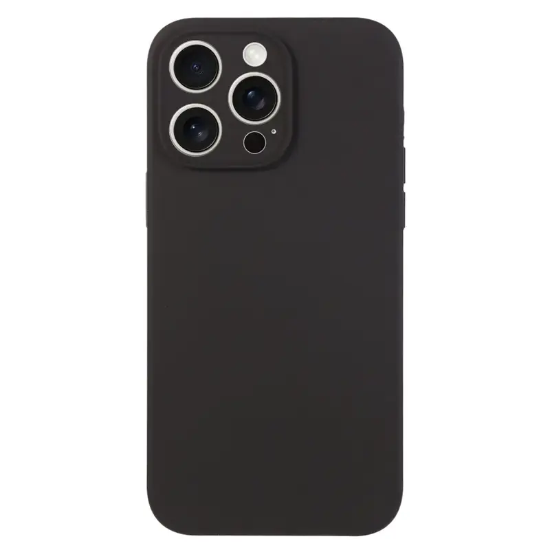 iPhone 16 Pro Max Silikonikuori - Musta