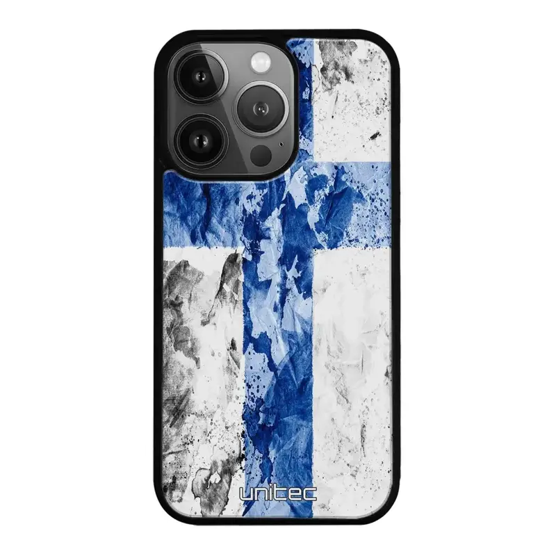 iPhone 16 Pro Max suojakuoret - Painted Finnish Flag