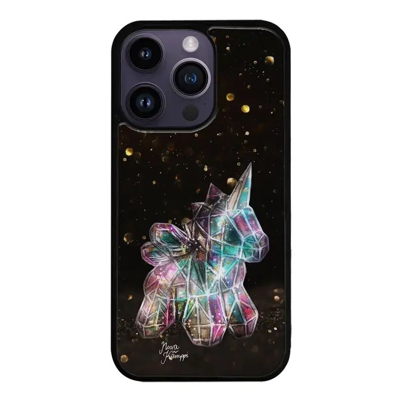iPhone 16 Pro unicorn suojakuoret - Kulta - Noora Kämppi