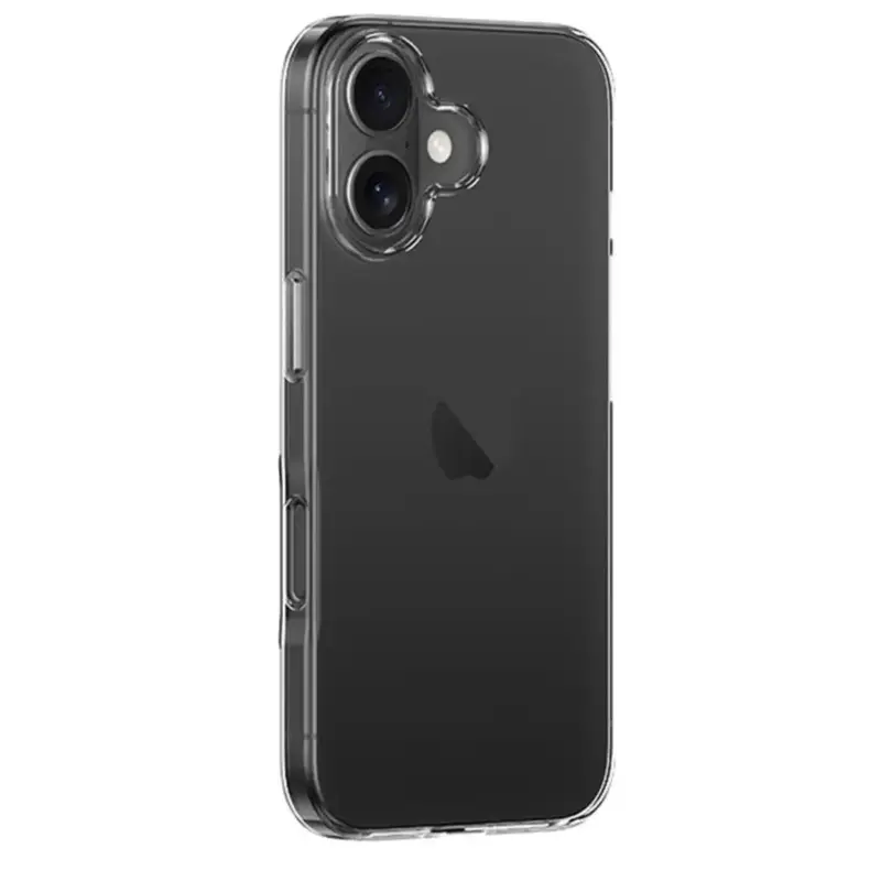iPhone 16 Silikonikuori - Läpinäkyvä