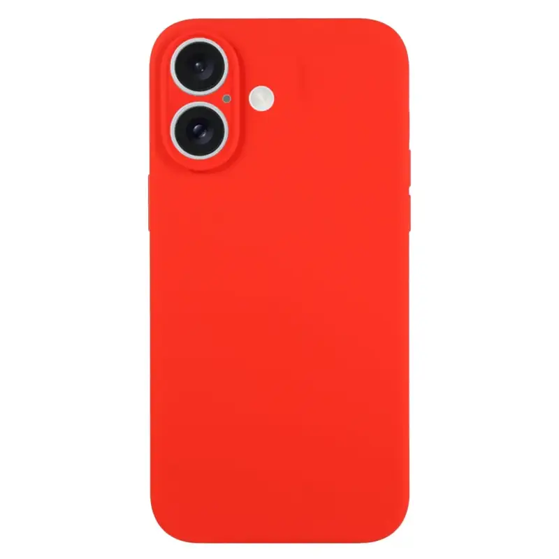iPhone 16 Silikonikuori - Punainen