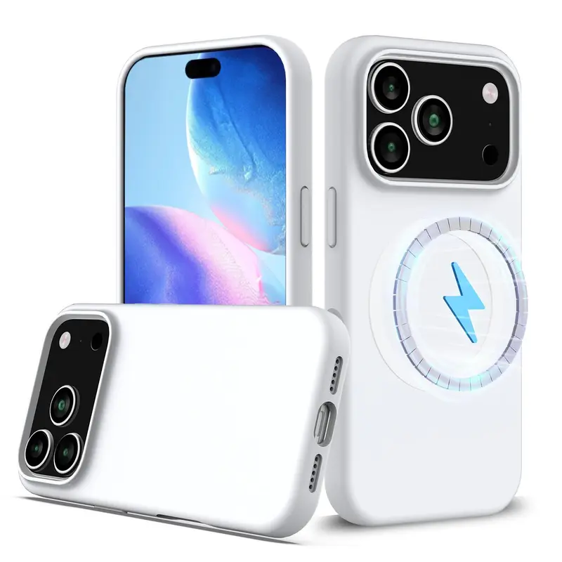 iPhone 17 Pro / 18 Pro MagSafe Suojakuori - Valkoinen