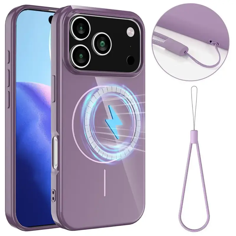 iPhone 17 Pro / 18 Pro MagSafe Suojakuori - Violetti