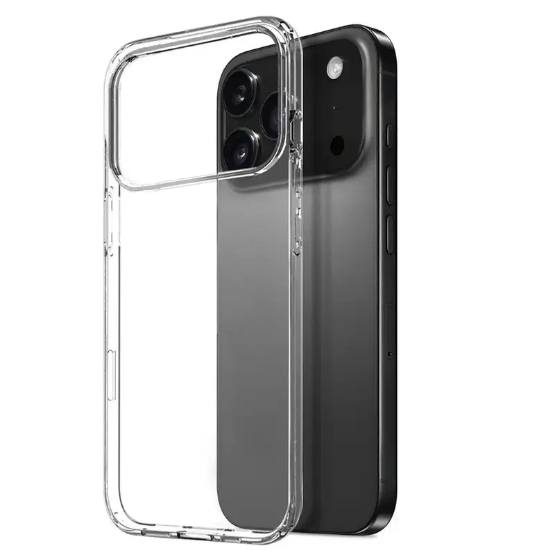 iPhone 17 Pro / 18 Pro Silikonikuori Läpinäkyvä