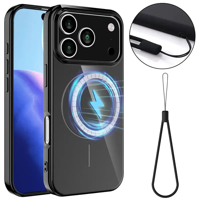 iPhone 17 Pro Max / 18 Pro Max MagSafe Suojakuori - Musta