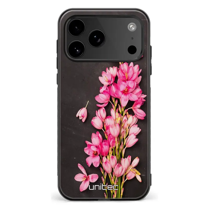 iPhone 18 Pro kukka suojakuoret - Pink Flowers