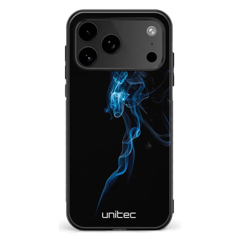 iPhone 18 Pro Max suojakuoret - Blue Smoke On Black