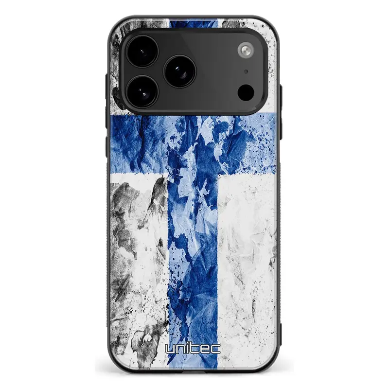 iPhone 18 Pro Max suojakuoret - Painted Finnish Flag