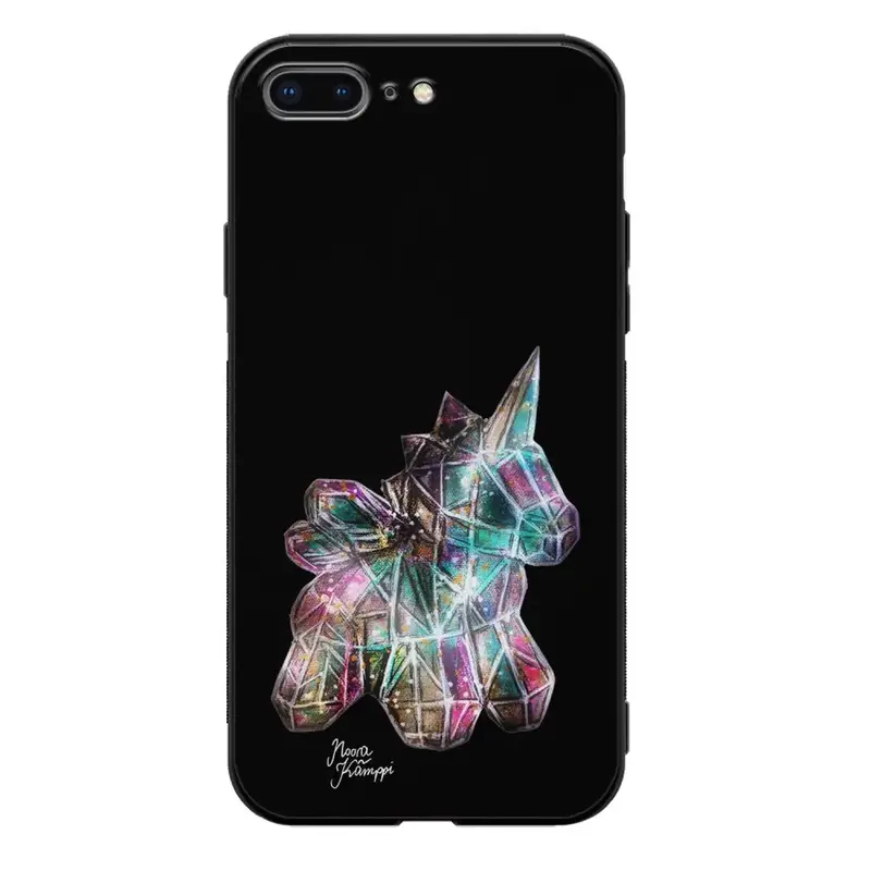 iPhone 7 Plus unicorn suojakuoret - Musta - Noora Kämppi