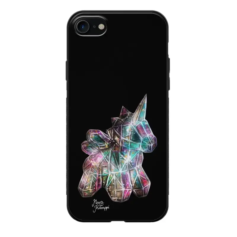 iPhone SE 2020 unicorn suojakuoret - Musta - Noora Kämppi