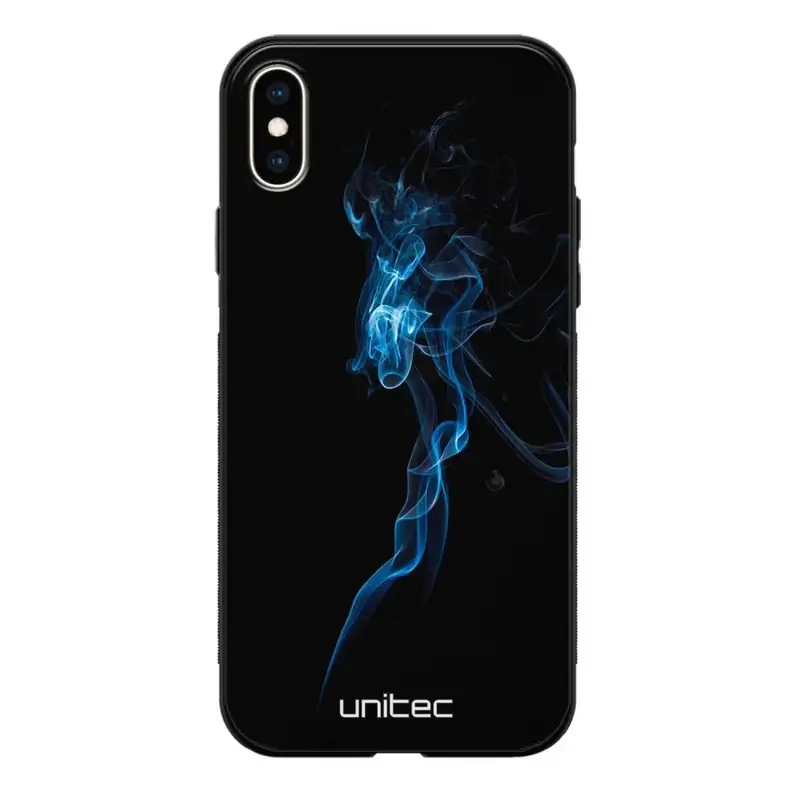 iPhone X suojakuoret - Blue Smoke On Black