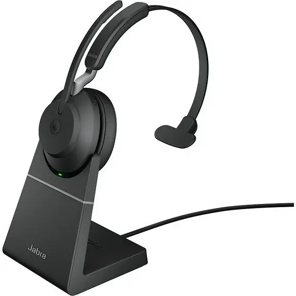 Jabra Evolve2 65 Mono LINK380A Wireless Headset + Dock, MS, Black