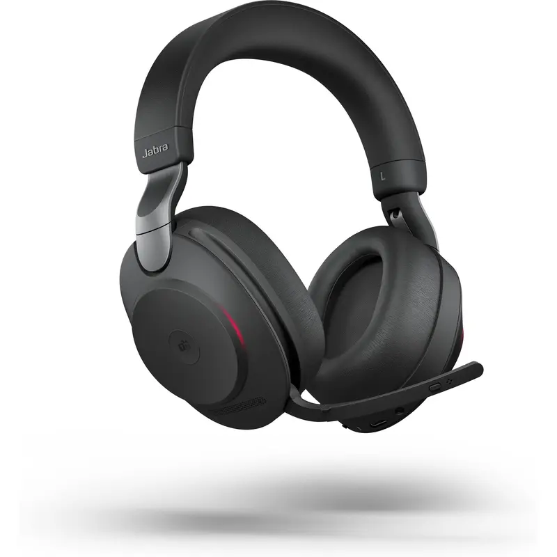 Jabra Evolve2 85 LINK380C MS Wireless Headset with Noise Cancellation, Black