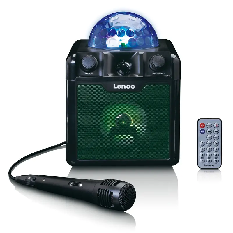 LENCO BTC-055BK karaokekaiutin mikrofonilla