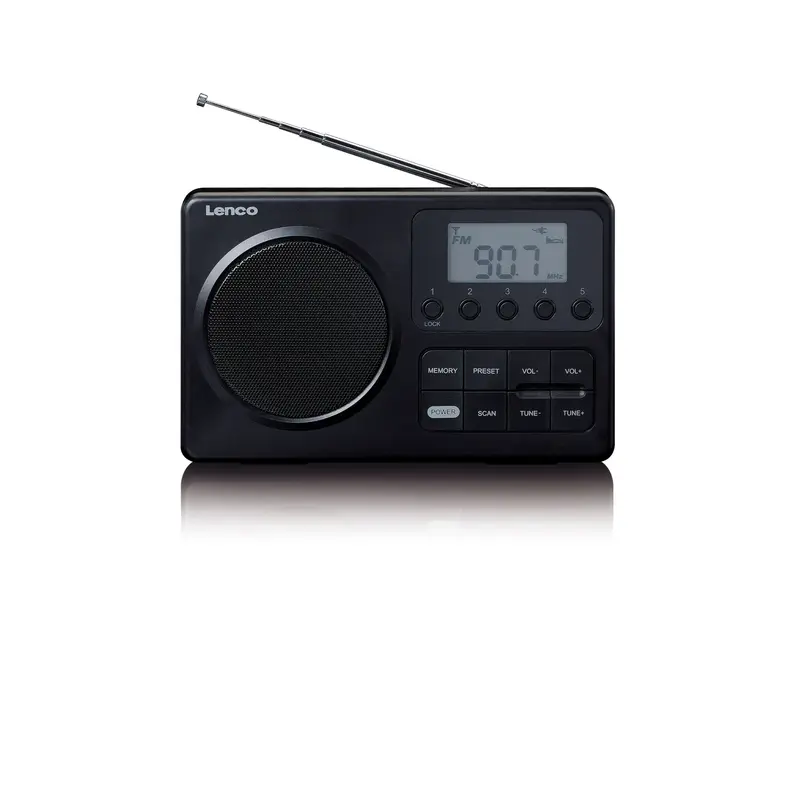 Lenco MPR-035BK kannettava FM-radio