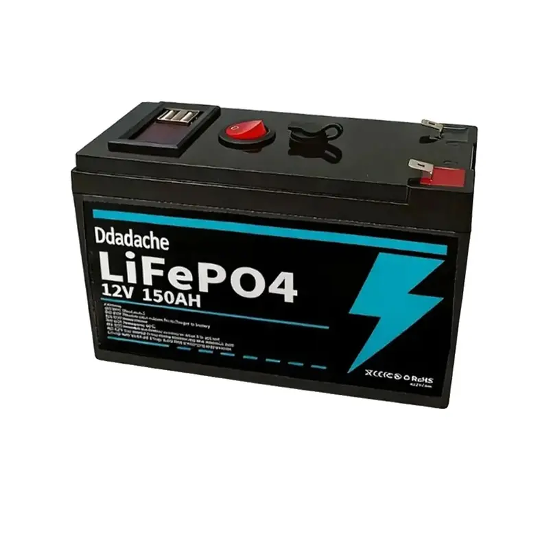 Lithium Battery, 150Ah Capacity, Built-in BMS Protection, 12V 150Ah Charger