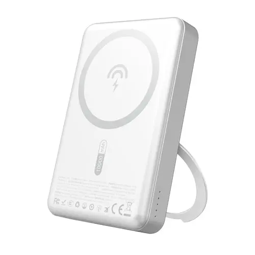 MagSafe Powerbank / Varavirtalähde Jalustalla 10000mAh – Hopea