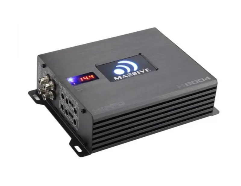 Massive Audio Hippo H8004 4-kanavainen vahvistin - 2 Ω, 4 × 220 W RMS, Class D