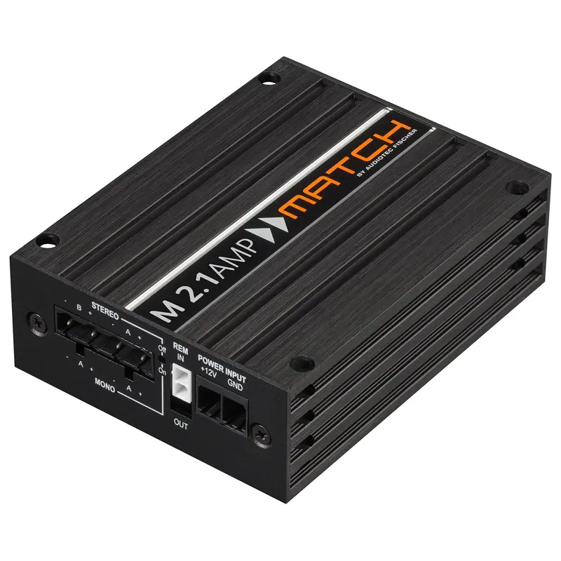 MATCH M 2.1AMP – 2-kanavainen/mono-vahvistin