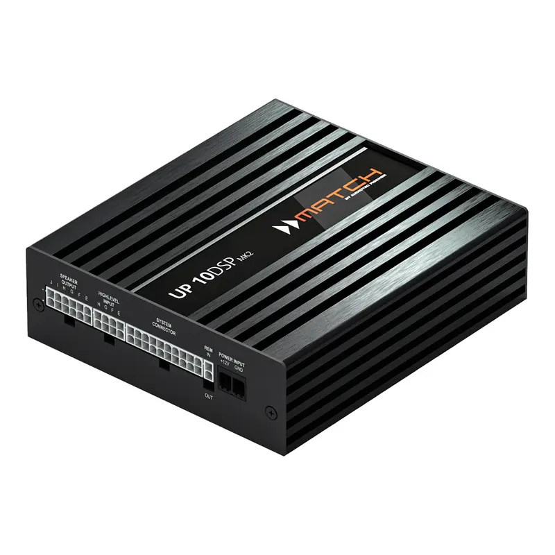MATCH UP 10DSP MK2 DSP-vahvistin – 10-kan, 8×65W + 2×160W, 11-kan DSP, USB-C