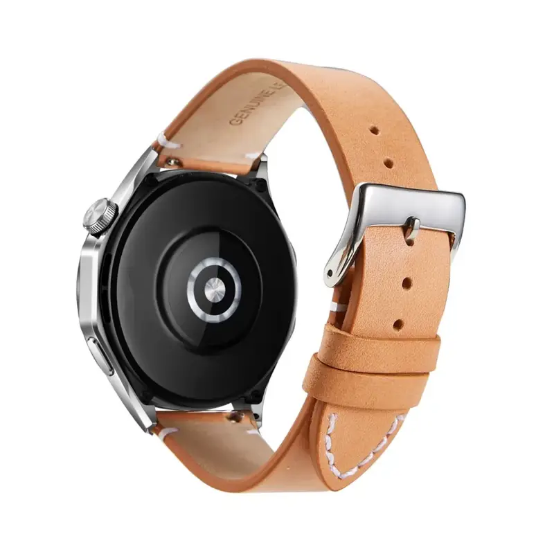 Nahkaranneke Vaalean Ruskea 22mm