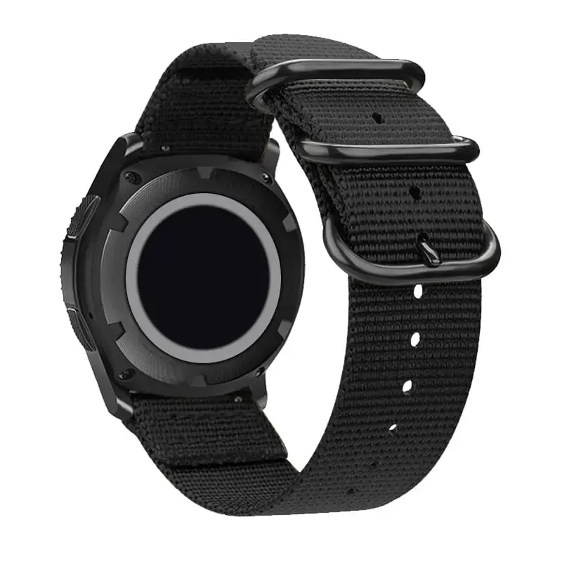 Nato-ranneke 22mm - Musta