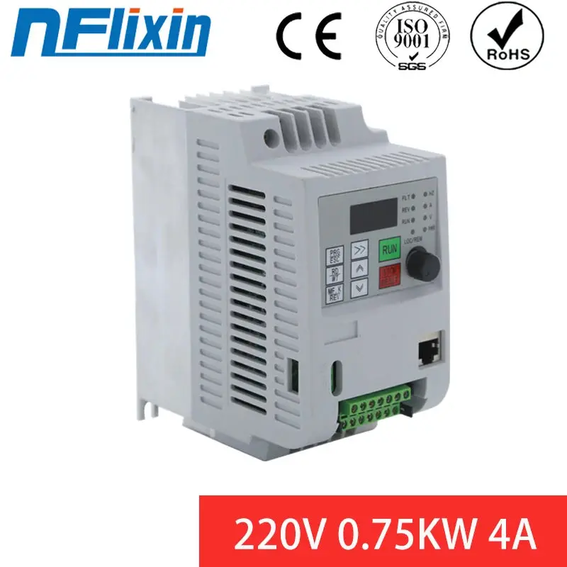 NFLIXIN 9600D Variable Frequency Drive 1.5kW 1-Phase 220V to 3-Phase 220V