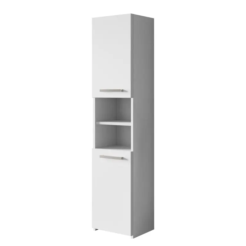 Nomla S40 Freestanding Bathroom Tall Cabinet, White