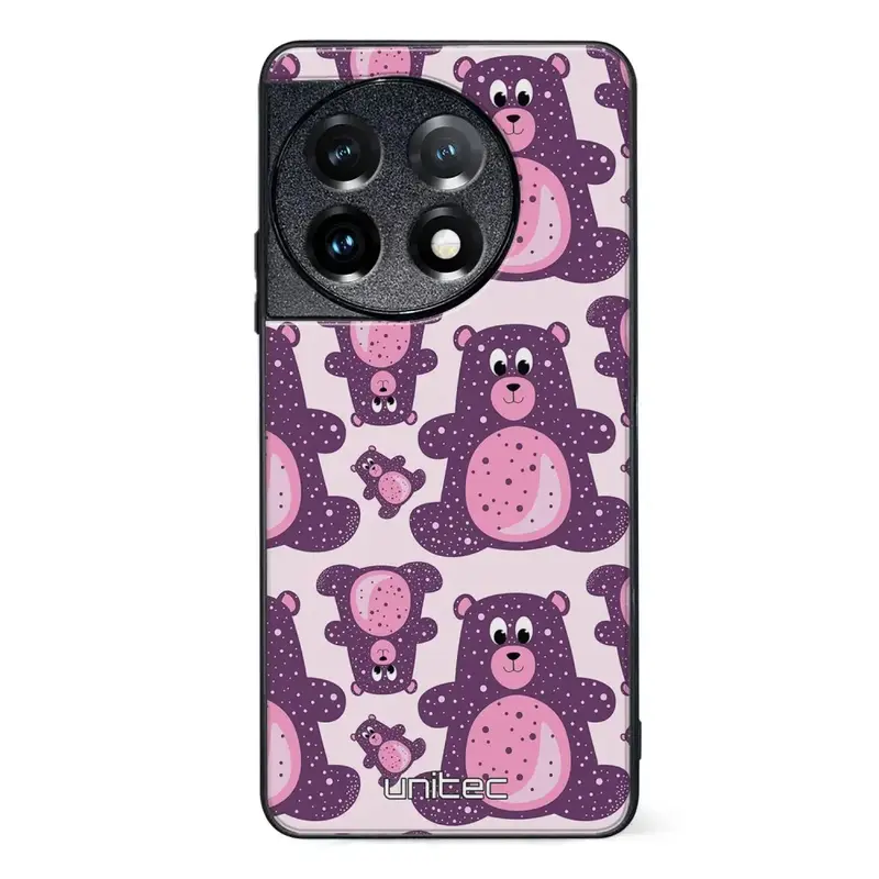 OnePlus 11 suojakuoret - Purple Teddy Bear