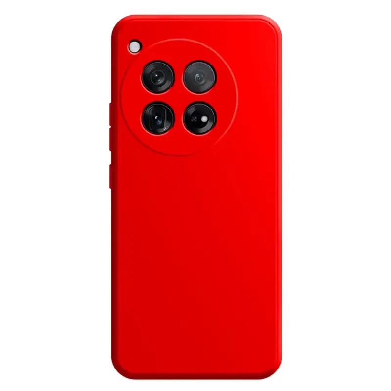 OnePlus 12 Silikoni suojakuori - Punainen