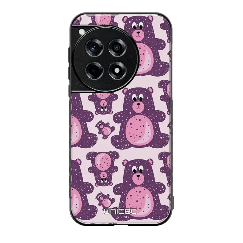 OnePlus 12 suojakuoret - Purple Teddy Bear