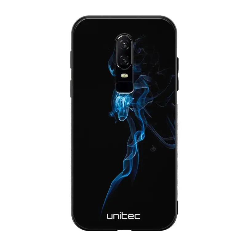 OnePlus 6 suojakuoret - Blue Smoke On Black