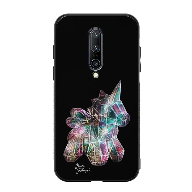 OnePlus 7 Pro unicorn suojakuoret - Musta - Noora Kämppi