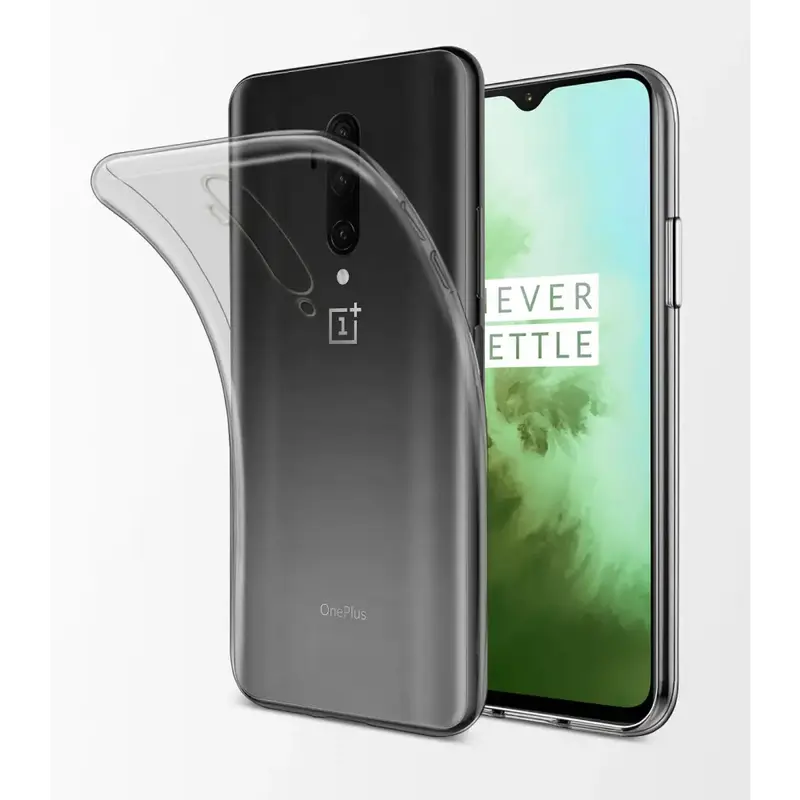OnePlus 7T Pro Silikonikuori - Läpinäkyvä