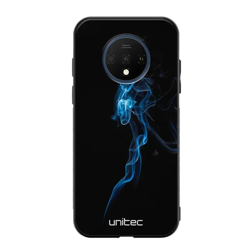 OnePlus 7T suojakuoret - Blue Smoke On Black