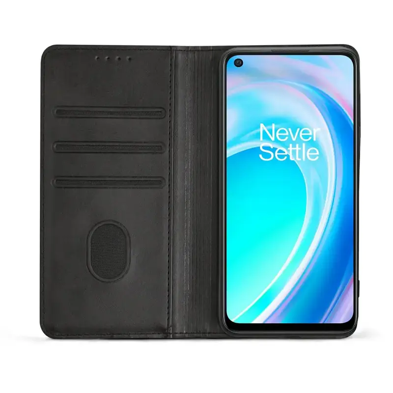 OnePlus Nord 2T 5G Unitec Lompakko Suojakotelo Musta
