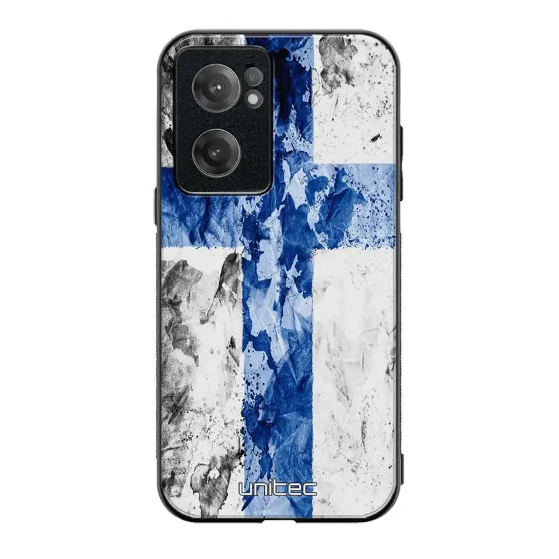 OnePlus Nord CE 2 suojakuoret - Painted Finnish Flag