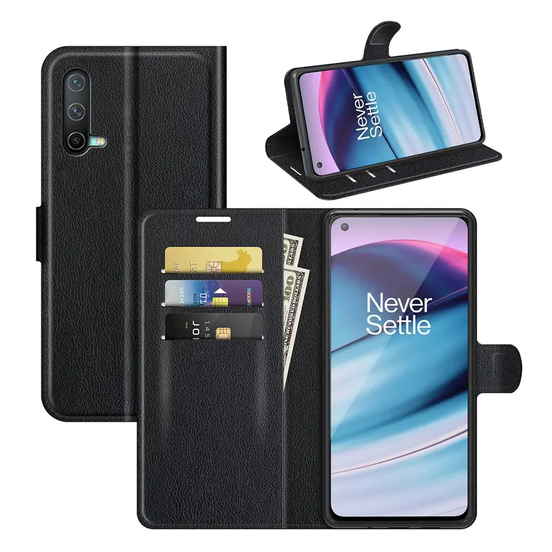 Oneplus Nord CE Lompakko Suojakotelo Musta