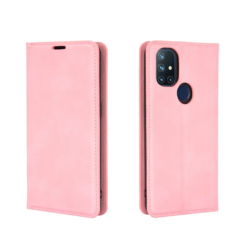 OnePlus Nord N10 Lompakko Suojakotelo Ruusukulta
