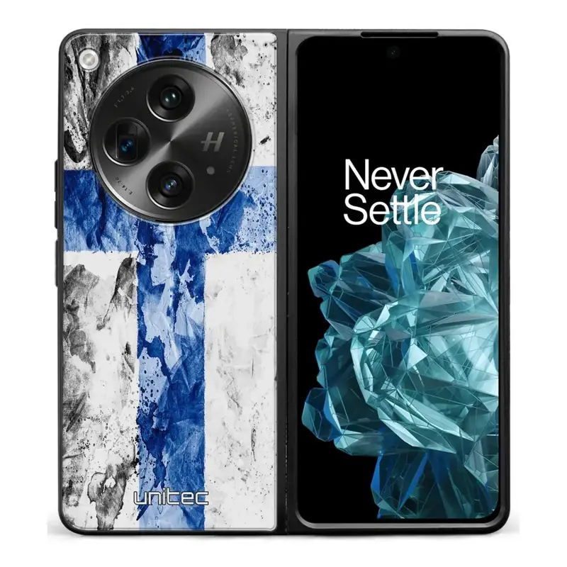 OnePlus Open suojakuoret - Painted Finnish Flag