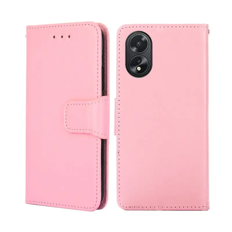 Oppo A18 / A38 Lompakko Suojakotelo Pinkki