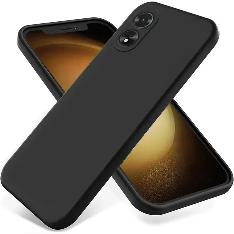 Oppo A18 / A38 Silikonikuori Musta