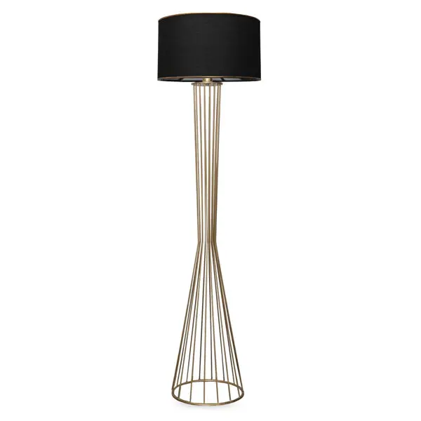 Opviq Floor Lamp, Gold, Black